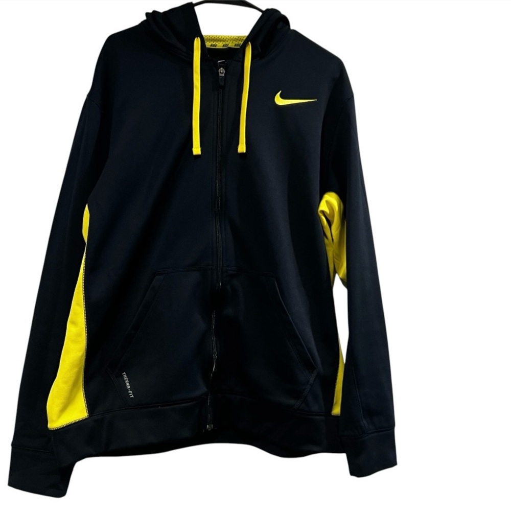 Nike Navy Blue and Yellow Jacket